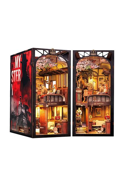 CUTEBEE Puzzle 3d, Cotor De Carte Diy, Detective Agency Train Mystery Case, , 338 Piese
