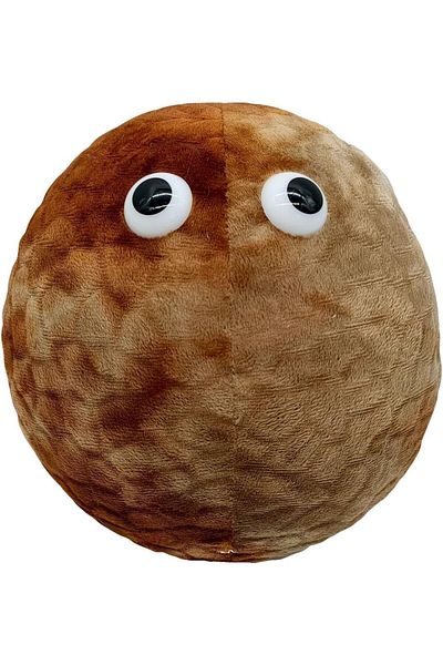 Piucrty children's plush toy, cotton, brown, 18 x 18 cm