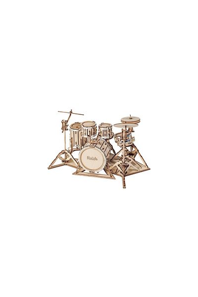 Rolife 3D Puzzle Drum Set, RoLife, Wood, 246 pieces
