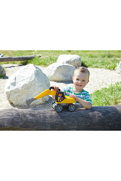 LENA Excavator pentru copii din plastic cu cupa si figurina inclusa Truxx, +2 ani