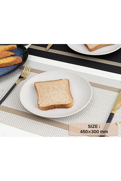 COOYA Placemats Set, Washable Easy Clean Vinyl Heat Resistant PVC Table Mats for Dining Table, Set of 6