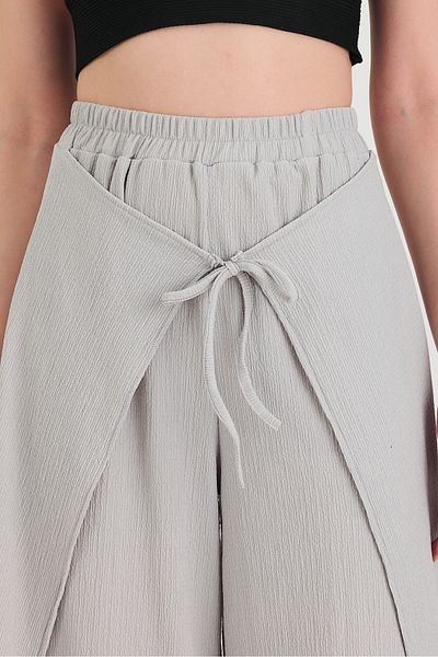 Ceylen Slit Shalwar Trousers with Tie Detail