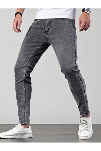 WKM Ανδρικό τζιν παντελόνι με κανονική μέση