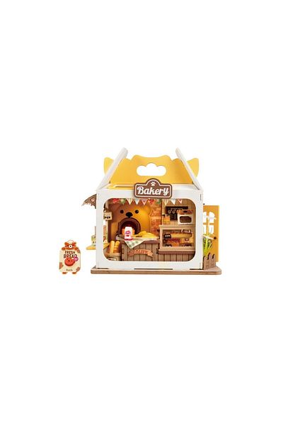 Rolife 3d Puzzle, Teddy Bear Minicake, Wood, , 67 Pieces