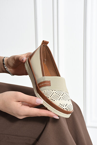 Shakrak Milene Rubber Detailed Daily Detailed Comfort Ballerina Pantofi ortop...