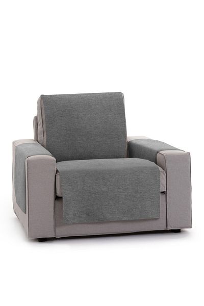 EYSA CONFECTIONES Practical armchair cover, Valeria, C10 dark grey