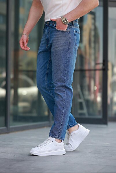 Madmext Lacivert Erkek Jean Pantolon E7419