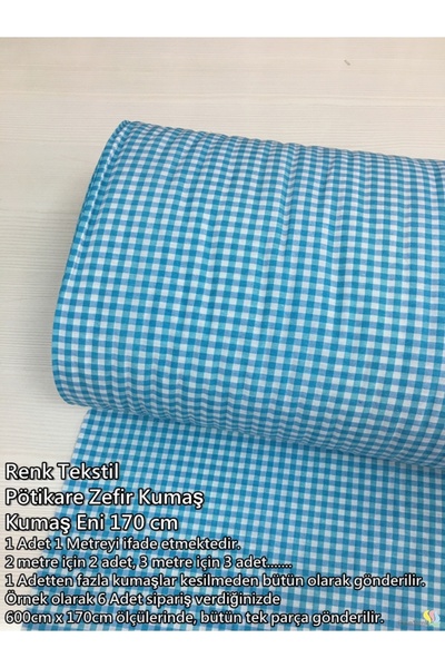 Renk Tekstil Pötikare Zefir Metrelik Kesim Kumaş - Hobi - Dikiş - Tasarım