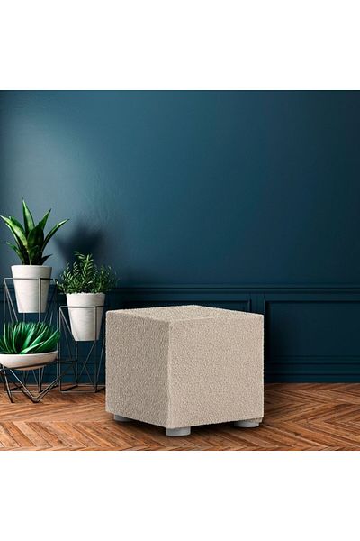 EYSA CONFECTIONES Husa bielastic PUF 40x40cm, Premium ROC, C/00 Bej deschis