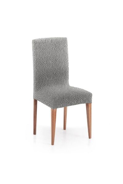 EYSA CONFECTIONES Set of 2 elastic chair covers 40-50cm (seat and backrest), Premium ROC, C/6 Grey