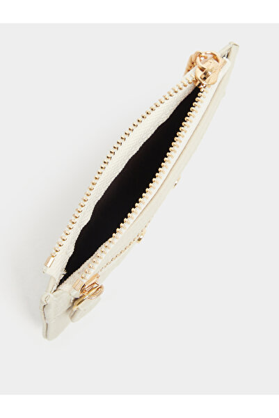 Styli Textured Wallet with Zip Closure