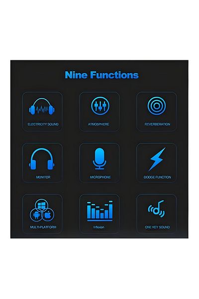 COOYA Professional Sound Card Microphone Set, Studio Recording, PSM-Mic05 Muticolour