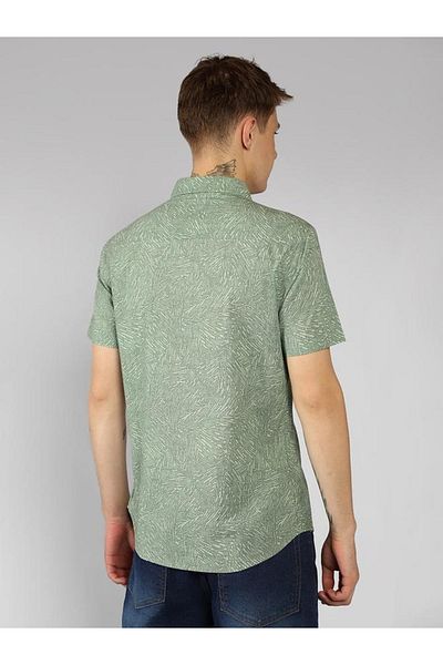 Dennis Lingo By Styli Relaxed Fit Abstract Printed Short Sleeves Shirt
