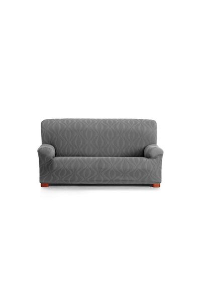 EYSA CONFECTIONES Elastic 4-seater jacquard sofa cover, 210-240cm, Iria, C/16 Anthracite