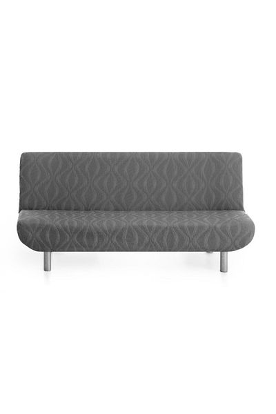 EYSA CONFECTIONES Elastic cover for 3-seater sofa without arms, 180-200cm, Iria, C/16 Anthracite Grey