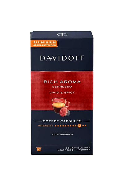 Davidoff Nespresso Compatible Capsule Coffee Rich Espresso 2 x 10 pcs