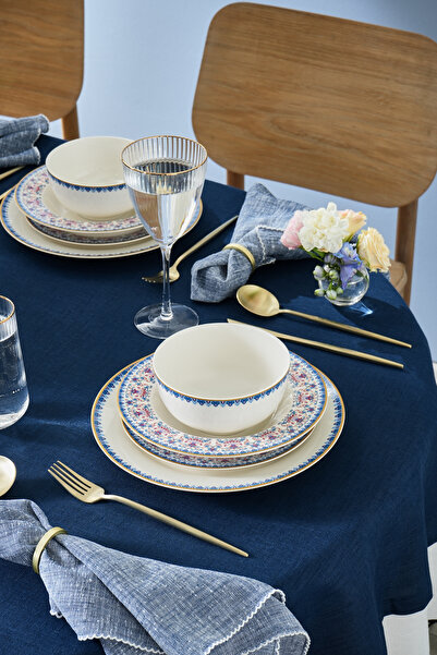 Karaca Forever Bone Melen 24 Parça 6 Kişilik Porselen Yemek Takımı