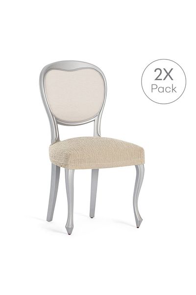 EYSA CONFECTIONES Set 2 huse scaun elastice (sezut), Troya, C/0 Bej