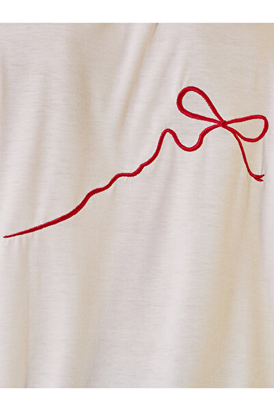 Take Two By Styli Embroidered Round Neck Short Sleeves T-Shirt