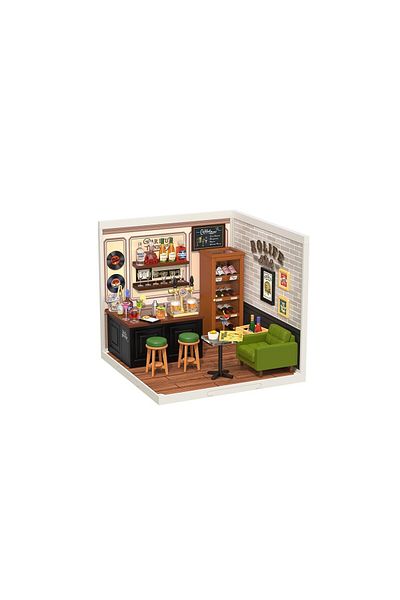 Rolife 3d Puzzle, Diy Leisurely Cheers Bar Mini House, Plastic, , 142 Pieces