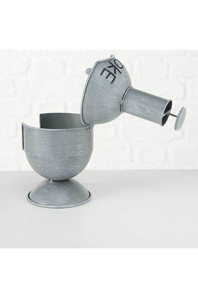 Homelux Outdoor ashtray, h 25 cm, metal, grey/black
