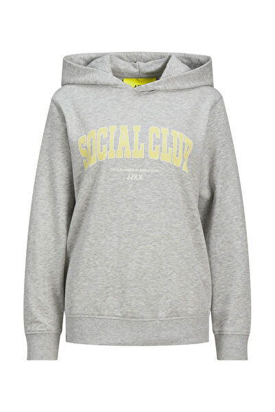 JJXX Дамски суичър Jxamelia Rlx Ls Hood Swea A Grey Mel