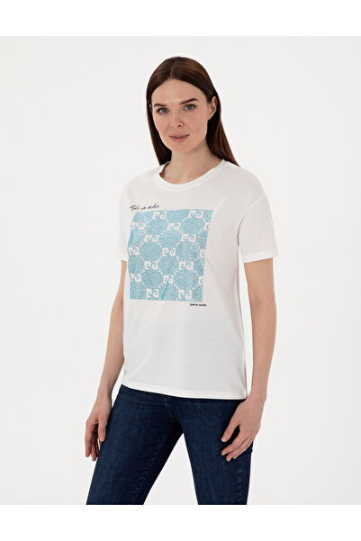 Pierre Cardin Λευκό T-shirt Κανονικής Εφαρμογής 50305798-VR013