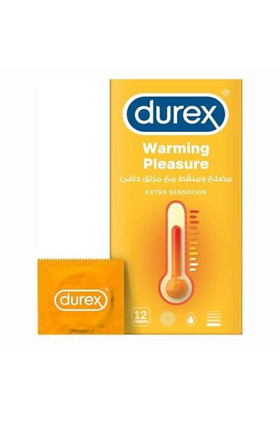Durex - Ribbed and dotted condoms with warm lubricant - 12 pieces
