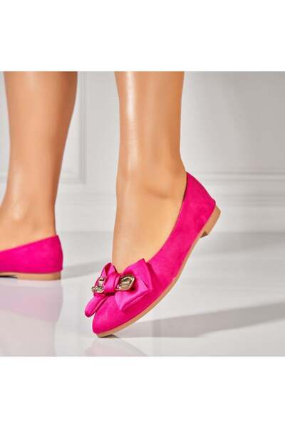 Joana Дамски балерини Fuchsia Suede Eco Leather Kaylen