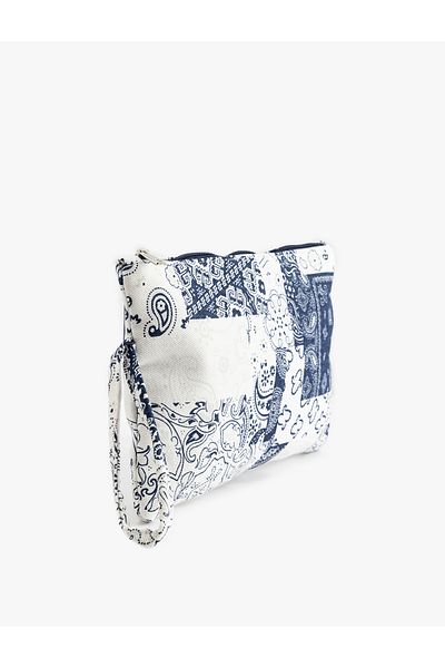 Koton Ethnic Patterned Zippered Handbag