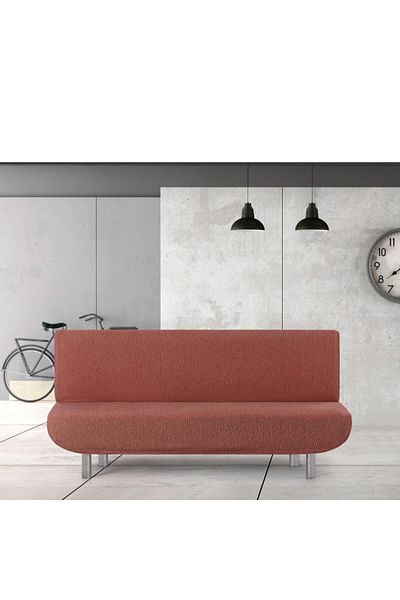 EYSA CONFECTIONES Elastic cover for 3-seater sofa without arms, Troya, C/9 Brick