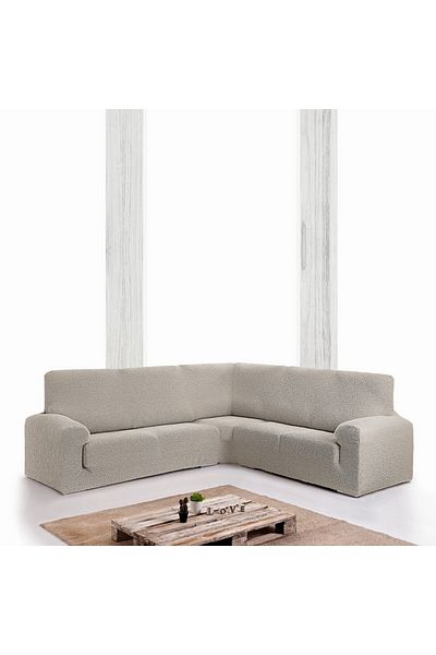 EYSA CONFECTIONES Husa coltar bielastica 350-450cm, Premium ROC, C/0 Bej deschis