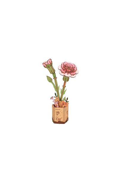 ? The Crowood Press Ltd 3d Puzzle, Pink Carnation, Rowood, Wood, 124 Pieces,