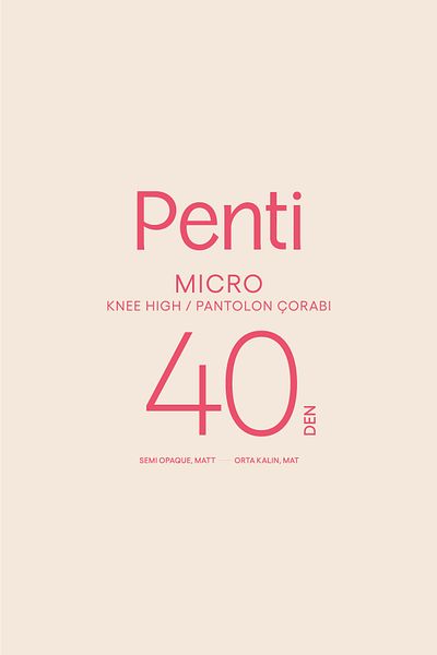 Penti Kalhotové ponožky Micro 40 Navy Blue
