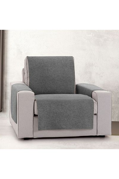 EYSA CONFECTIONES Practical armchair cover, Valeria, C10 dark grey