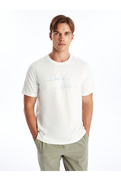 LC Waikiki Crew Neck Short Sleeve Printed Men's T-Shirt