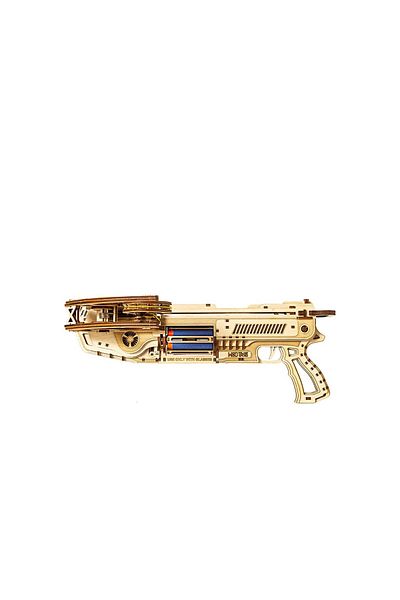 Wood Trick 3D mechanical puzzle, Bullet Launcher, WT, wood, 411 pieces