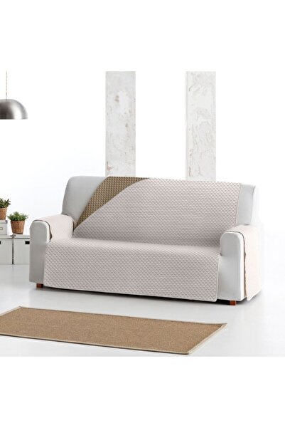 EYSA CONFECTIONES Husa matlasata canapea 3 locuri 155cm, reversibila, Oslo, C/00 Ecru/Bej inchis