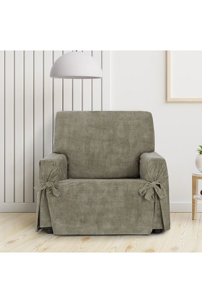 EYSA CONFECTIONES Universal velvet armchair cover, Turin, C11-1 Brown