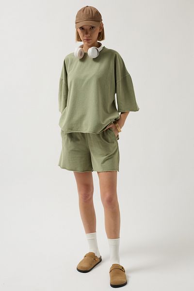Black Fashion Laser Cut Lace Detail Khaki Shorts