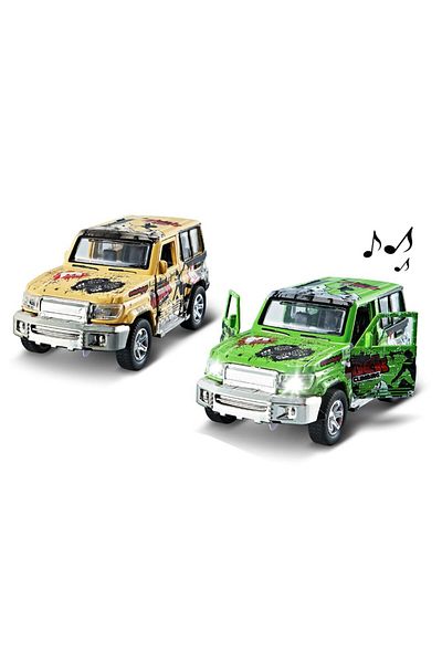 STEM 1: 32 GRAFFITI TOYOTA JEEP ALLOY RETURN DOOR OPENER WITH LIGHT AND MUSIC (Assorted Color)