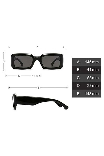 RUNhuis women's sunglasses, plastic, black, 14.5 x 4.1 x 14.3 cm