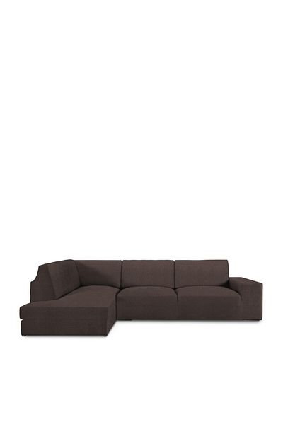 EYSA CONFECTIONES Husa coltar stanga cu sezlong bielastica 350-500cm, Premium ROC, C/7 Maro