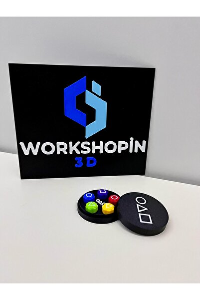 Workshopin3D Squıd Game 5 Taş Oyunu Seti Gonggi - Kutulu