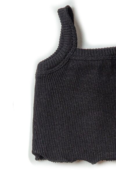 ADABEBEK Baby Girl Crop Set of 4 with Corded Rope Strap