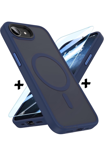 m.tk moveteck iPhone 16e - 17e Kılıf Mat Magsafe Şarj Özellikli Hassas Butonl...
