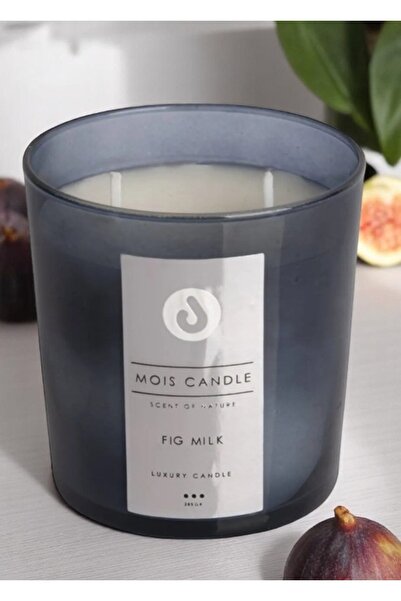 Mois Candle Incir Kokulu Büyük Boy Mum - Dekoratif Bardak Mum