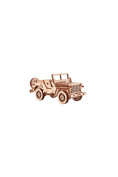 Wood Trick Mechanical 3D Jigsaw Puzzle, SUV Military, WT, Wood, 72 pieces