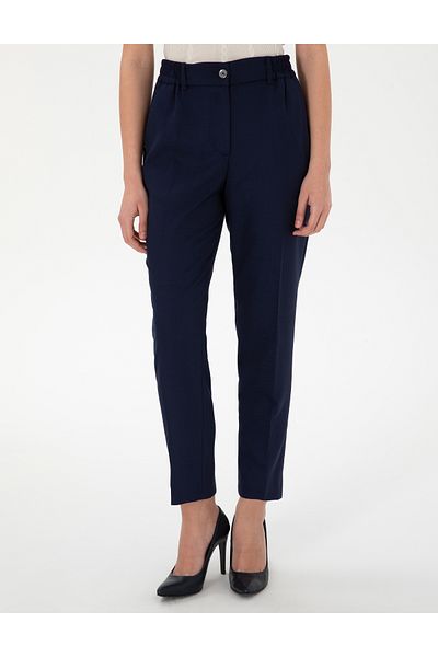 Pierre Cardin Navy Blue Fabric Trousers 50307257 -Vr033
