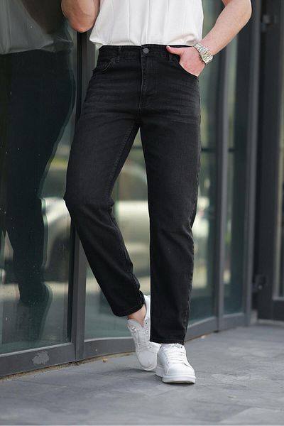 Madmext Black Men's Jean Pants E7419